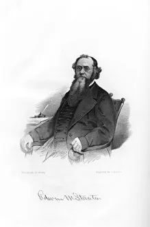 Edwin McMasters Stanton, American lawyer, politician, 1862-1867. Artist: Brady Edwin McMasters Stanton, American lawyer, politician, 1862-1867. Artist: Brady