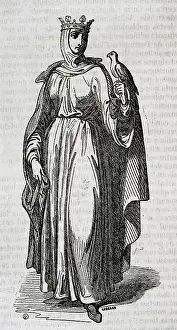 Medieval Monarchs Prints: Eleonor of England, 1852. Creator: Coderch