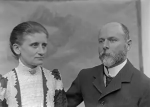 Black And White Fashion Prints: Elizabeth Esplain L'Estrange (nee Ely ) & Robert Augustus Henry L'Estrange, c1900s