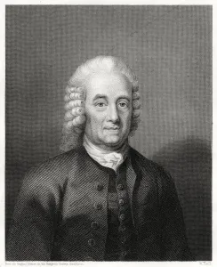 Emanuel Swedenborg, Swedish philosopher, mystic and cosmologist, 1884. Artist: W Holl Emanuel Swedenborg, Swedish philosopher, mystic and cosmologist, 1884. Artist: W Holl