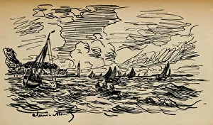 Embouchure De La Seine A Honfleur, c1865. Artist: Claude Monet Embouchure De La Seine A Honfleur, c1865. Artist: Claude Monet