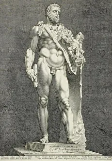 Dutch Art Heritage Prints: The Emperor Commodus...Hercules, 1591. Creator: Hendrik Goltzius