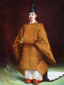 Emperor Hirohito in his coronation garments, c1924-1926 Emperor Hirohito in his coronation garments, c1924-1926