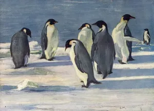Ernest Shackleton Prints: The Emperors Conclave, c1908, (1909). Artist: George Marston