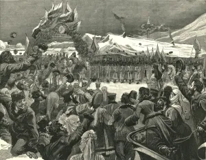 The Entry of Prince Alexander into Sofia Print, 1886