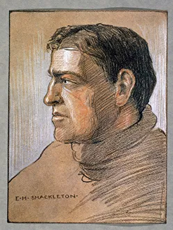 British Explorers In Antarctica Prints: Ernest Shackleton, British explorer, c1909