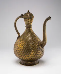 Early 18th Century Ewer Print with Fish Scale Pattern