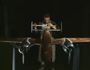 Heritage Images Print: Experimental B-25 Scale Model, 1942