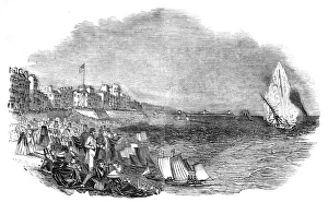 Explosion of a brig off Brighton, 1844 Print
