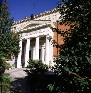 Facade of the Spanish Royal Academy of the Language in Madrid Facade of the Spanish Royal Academy of the Language in Madrid