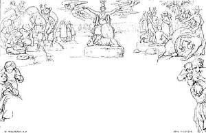 Communication Concept Prints: Facsimile of the Mulready Envelope