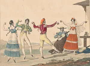 Fine Art Etchings Prints: The Fandango, 1810s