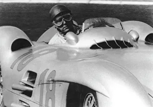 Fangio, French Grand Prix, Rheims, France, 1954 Fangio, French Grand Prix, Rheims, France, 1954