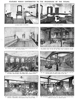 Features Contributing to the Titanic's Splendour, Print 1912