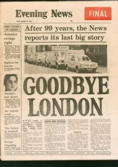 Goodbye Collection: Final edition of the Evening News newspaper, 1980