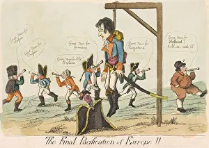 Hand Coloured Engraving Art Prints: The Final Pacification of Europe!!, pub. 1803 (hand coloured engraving). Creator
