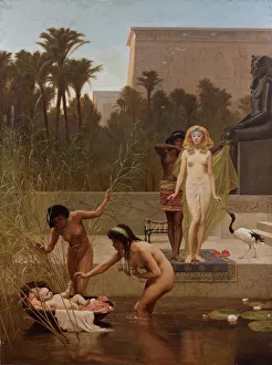 Prints of The Finding of Moses. Found in the Collection of Collection Perez Simon, Mexico Egypt Prints: The Finding of Moses Print, Perez Simon Collection, Mexico
