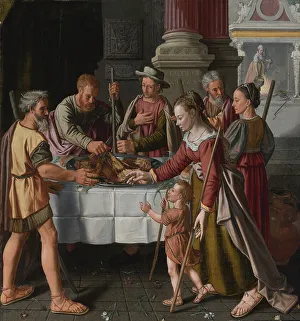 Early Netherlandish Painting Prints: The First Passover Feast