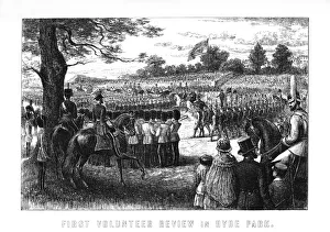 First volunteer review in Hyde Park, London, 1899 First volunteer review in Hyde Park, London, 1899