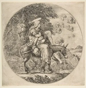 Print of Flight into Egypt, 1662