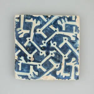 Manises Bone Pattern Floor Tile Print