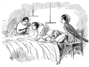 Florence Nightingale watching a nurse at work, 1854 Florence Nightingale watching a nurse at work, 1854