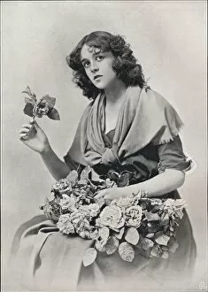A W Penrose Collection: The Flower Girl, c1903. Artist: Karl Anton
