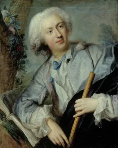 Finnish National Gallery Artwork Prints: Fluteplayer, 1734. Creator: Lorens Pasch the Elder