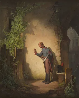 Genre Oil On Canvas Prints: The Flycatcher, 1848