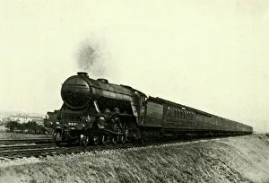 British Railway History Prints: The Down Flying Scotsman Passing Reston, c1930. Creator: Unknown