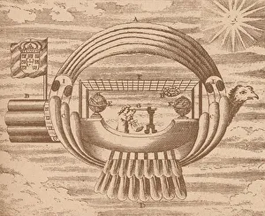 The Flying Ship, c1709 (1919) Print