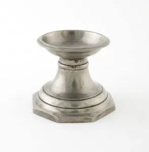 European Applied Arts Heritage Prints: Footed Salt Cellar with Octogonal Base, Angers, c. 1830. Creator: Louis Alegre