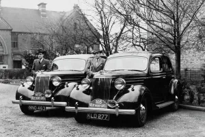 Ford V8 Pilot, 1950 Monte Carlo rally. Creator: Unknown Ford V8 Pilot, 1950 Monte Carlo rally. Creator: Unknown