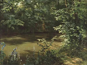 Russian Landscape Painting Prints: Forest River. Creator: Myasoedov, Grigori Grigoryevich (1834-1911)