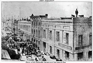 Fort Vigilant, Sacramento, California, 1856 (1937).Artist: Britton & Rey Fort Vigilant, Sacramento, California, 1856 (1937).Artist: Britton & Rey