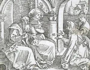 Black And White Biblical Scenes Prints: The Fourth Commandment, 1516. Creator: Hans Baldung