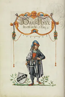 Aristocratic Family History Prints: The Fourth Generation, Hans Derrer, about 1626-1711. Creator: Unknown