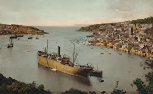 Fowey from Hall Walk, c1930 Print