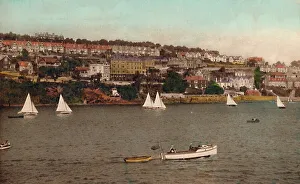Fowey from Polruan, c1930 Print