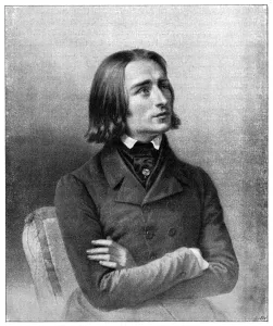 Franz Liszt, 19th century Hungarian virtuoso pianist and composer, (1900) Franz Liszt, 19th century Hungarian virtuoso pianist and composer, (1900)