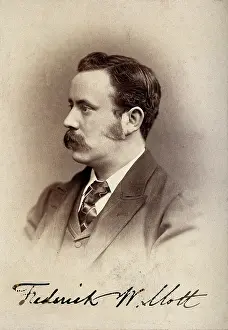 British Medical History Prints: Frederick Walker Mott. Creator: Unknown