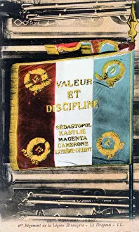 French Foreign Legion flag, Sidi Bel Abbes, Algeria, 20th century French Foreign Legion flag, Sidi Bel Abbes, Algeria, 20th century