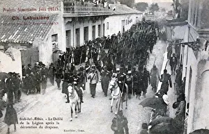 The French Foreign Legion parading through the streets of Sidi Bel Abbes, Algeria, 1906 The French Foreign Legion parading through the streets of Sidi Bel Abbes, Algeria, 1906