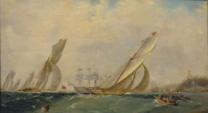 Frigate on a sea, 1838. Artist: Aivazovsky, Ivan Konstantinovich (1817-1900) Frigate on a sea, 1838. Artist: Aivazovsky, Ivan Konstantinovich (1817-1900)