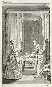 Frontispiece Print of Tom Jones, 1750