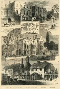 English Country House Architecture Prints: In and Out About Fulham, (c1878). Creator: Unknown
