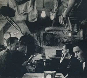Cecil Beaton Photography Prints: Functional use of space on the mess deck, 1941. Artist: Cecil Beaton