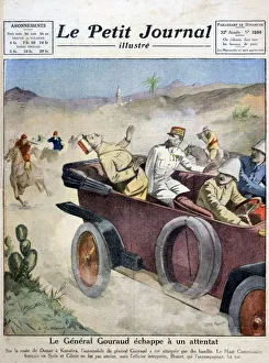 General Gouraud escapes an assassination attempt on route from Damascas to Kunaitra, 1921 General Gouraud escapes an assassination attempt on route from Damascas to Kunaitra, 1921