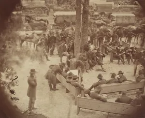 Albumen Silver Print Art Prints: General Grants Council of War, Massaponax Church, Virginia, May 21, 1864