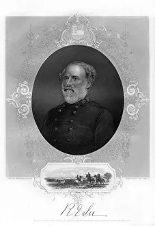 Robert E Lee Portrait Prints: General Robert E Lee, Confederate general, 1862-1867